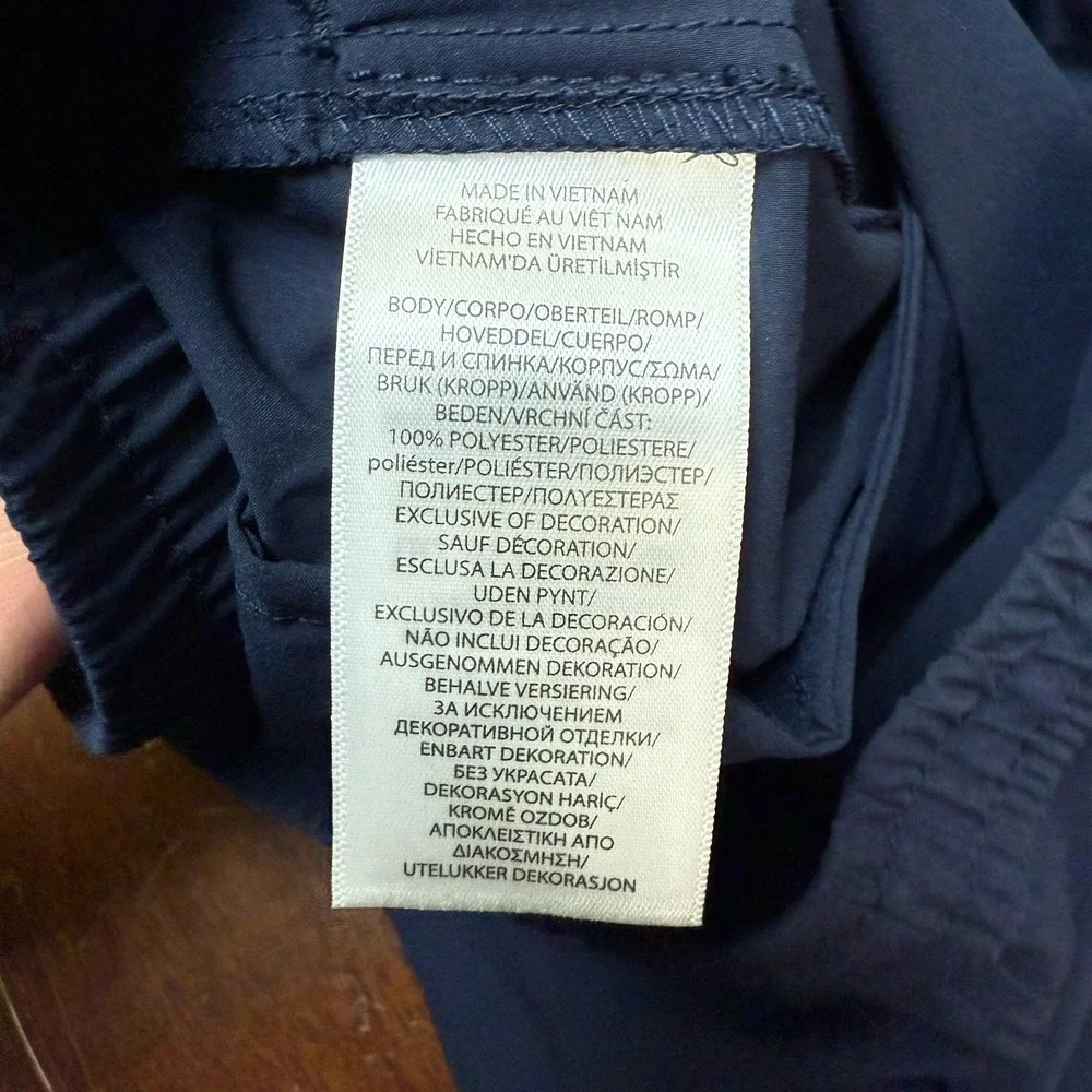 Polo Sport Ralph Lauren Performance Youth Navy‎ Track Pants Wind Pony Sz L 14/16